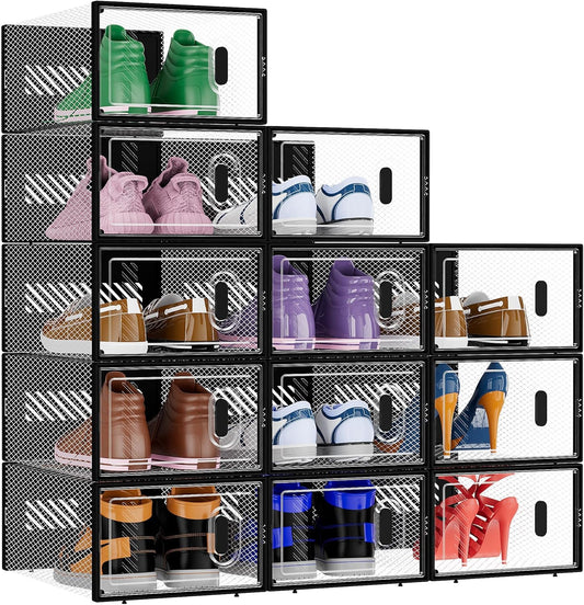 Stackable Clear Shoe Storage Bins